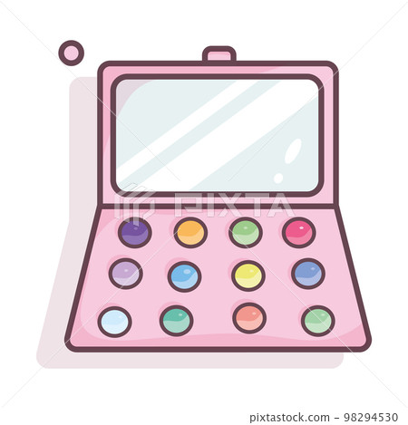 Isolated eye shadow colored fashion icon Vector 98294530