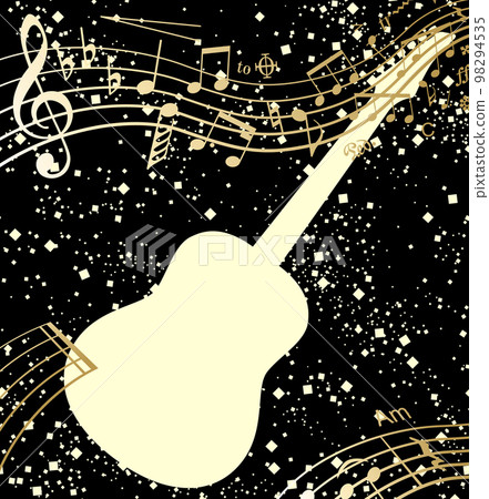 Music symbol guitar background illustration 98294535