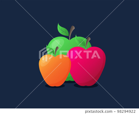 Apple bitten piece cartoon vector illustration Apple bitten piece cartoon vector illustration 98294922