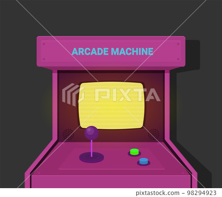 Retro arcade machine. Flat style vector illustration. 98294923