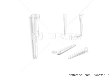 Blank white weed joint plastic tube mockup, different views Blank white weed joint plastic tube mockup, different views 98295306