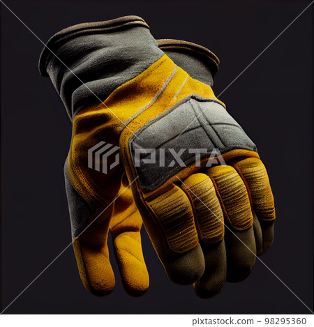 Protective gloves on the background of… - Stock Illustration