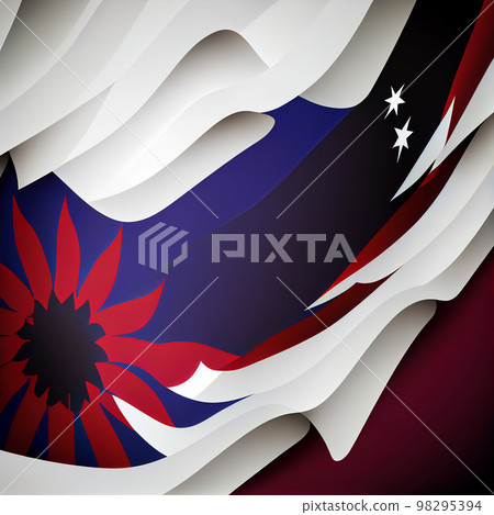 Art background using elements of national flag of Taiwan. 98295394