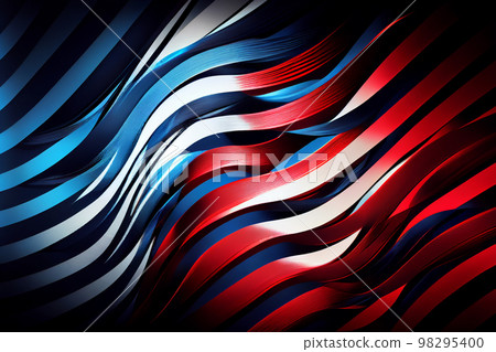 American flag and bokeh background for american celebration 98295400