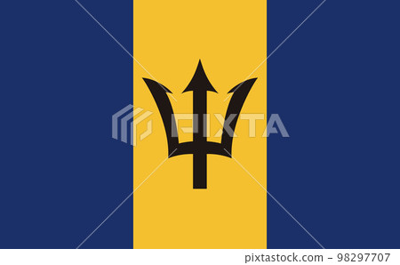 世界的旗幟☆巴巴多斯☆ 98297707