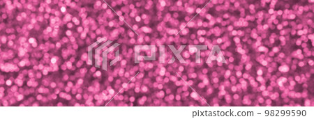 Blurred coral red decorative sequins. Background image with shiny bokeh lights from small elements Blurred coral red decorative sequins. Background image with shiny bokeh lights from small elements 98299590