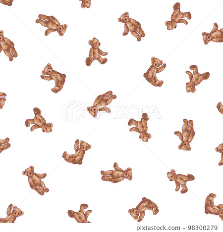 cute teddy bear pattern, cute teddy bear pattern, 98300279