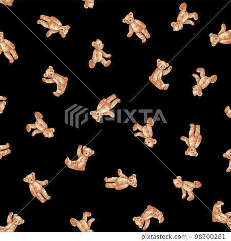 cute teddy bear pattern, 98300281