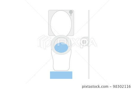 一個簡單的廁所的插圖 一個簡單的廁所的插圖 98302116