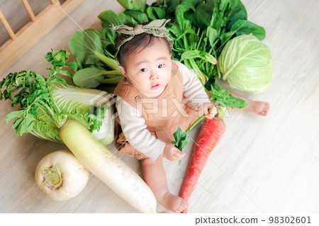 Vegetables and babies 98302601