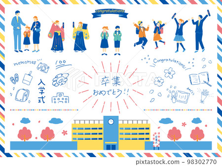 Graduation ceremony entrance ceremony material collection 98302770