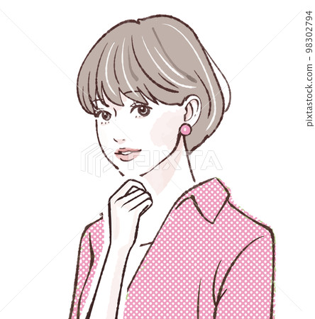 女性插畫素材 98302794