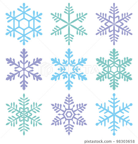 Set of snowflakes Set of snowflakes 98303658