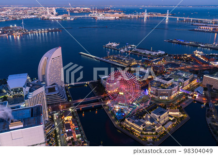 《神奈川縣》橫濱灣區約會地點夜景 98304049