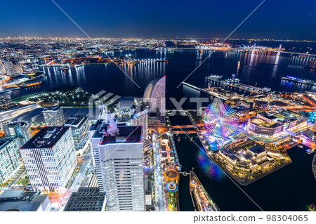 《神奈川縣》橫濱灣區約會地點夜景 98304065