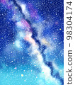 Vertical illustration of the fantastic Milky Way 98304174