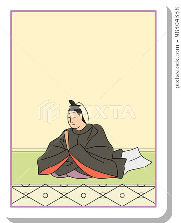 貼紙風格單人 hyakunin isshu Onakatomi Yoshinobu 貼紙風格單人 hyakunin isshu Onakatomi Yoshinobu 98304338