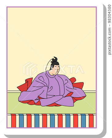 貼紙式單人百人一首功古天皇 貼紙式單人百人一首功古天皇 98304380