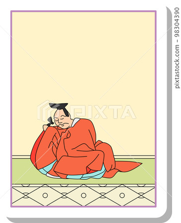 Sticker style single item Hyakunin Isshu Sarumaru Daio Sticker style single item Hyakunin Isshu Sarumaru Daio 98304390