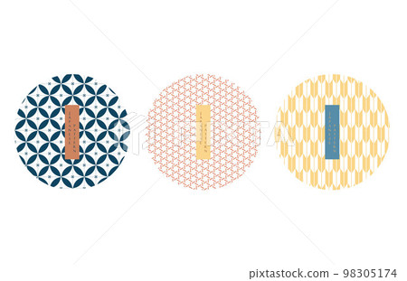Abstract background in vintage style. Chinese new year banner and card design. Geometric line with Japanese pattern vector. Contemporary circle shapes in vintage template. Abstract background in vintage style. Chinese new year banner and card design. Geometric line with Japanese pattern vector. Contemporary circle shapes in vintage template. 98305174