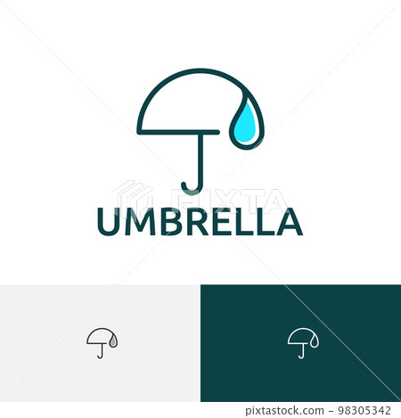 Umbrella Rain Water Drop Protection Guard Line Logo 98305342
