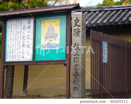 The main gate of Toji Temple [Nandaimon] (Kujo-cho, Minami-ku, Kyoto-shi, Kyoto) November 2022 98305511
