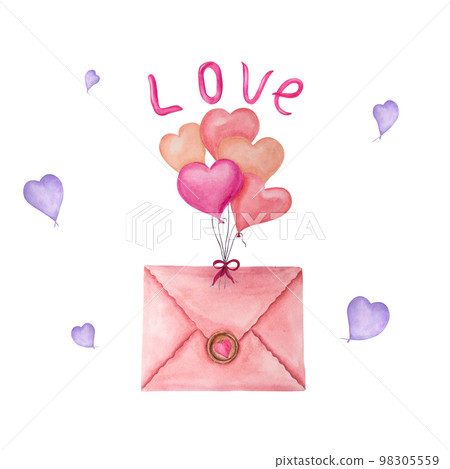 Set of romantic decorative elements isolated on a white background. For postcard, poster, scrapbooking, invitations, background, prints, wallpaper, fabric, textile, wrapping. Set of romantic decorative elements isolated on a white background. For postcard, poster, scrapbooking, invitations, background, prints, wallpaper, fabric, textile, wrapping. 98305559