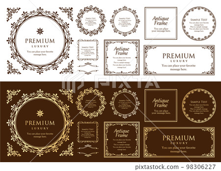 Elegant frame design for Valentine's Day. An elegant decorative frame. 98306227