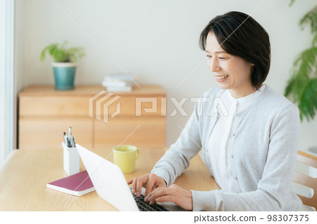 在家做工作的婦女 98307375