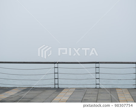 mist landscape in morning in winter mist landscape in morning in winter 98307754