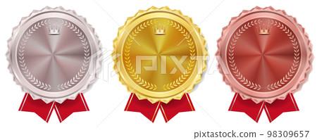 獎牌金絲帶圖標 98309657