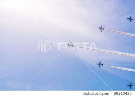 藍天圖像（藍色衝動特技飛行） 98310423