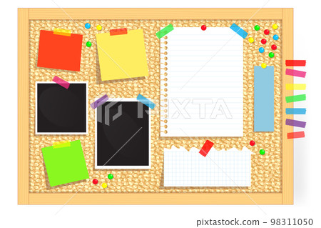 Cork board vector 98311050