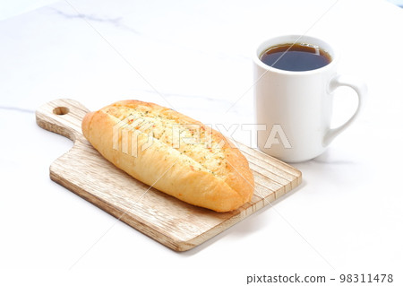 大蒜法國大蒜和咖啡 98311478