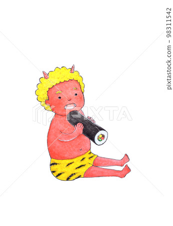 吃壽司卷的紅色食人魔 吃壽司卷的紅色食人魔 98311542