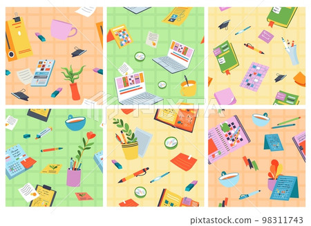 Decorative pattern design set with planning elements 98311743