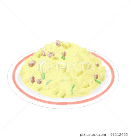 Fried rice (hand drawn) - Stock Illustration [98312465] - PIXTA