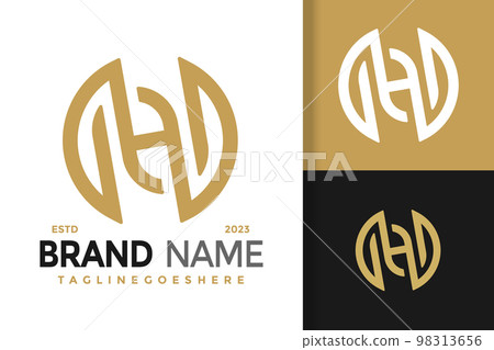 Letter NH or HN Monogram Logo Logos Design Element Stock Vector Illustration Template Letter NH or HN Monogram Logo Logos Design Element Stock Vector Illustration Template 98313656
