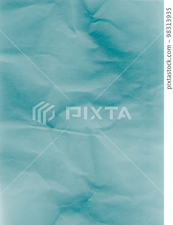Creased paper texture. Distressed overlay. Wrinkled noise. Blue color grain dust scratches on light uneven rough abstract copy space background. 98313935