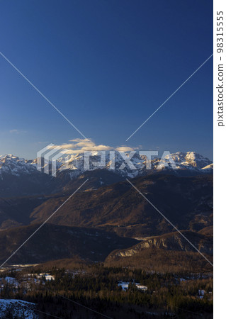 Winter landscape with Triglav peak, Triglavski national park, Slovenia Winter landscape with Triglav peak, Triglavski national park, Slovenia 98315555