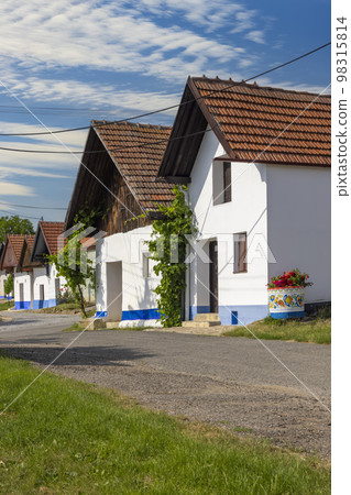 Traditional wine cellars in Blatnice pod Svatym Antoninkem, Slovacko, Southern Moravia, Czech Republic 98315814