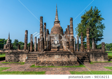 Wat Temple beautiful temple in the historical park Thailand 98316211
