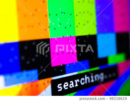 Searching signal on the screen. Searching signal on the screen. 98316619