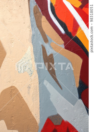 close up of colorful urban wall texture close up of colorful urban wall texture 98318051
