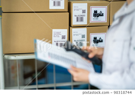 Inventory image managed in a warehouse No face 98318744