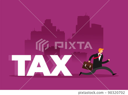 Business jumping from spring. Concept business vector illustration, Flat cartoon design 98320702
