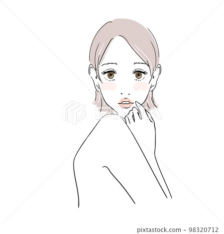 Beauty image Beautiful woman with short hair Beauty image Beautiful woman with short hair 98320712