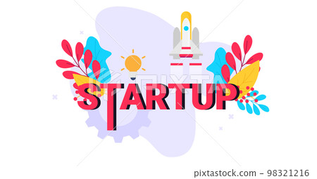 Start Up Concept Composition - Flat Design Start Up Concept Composition - Flat Design 98321216