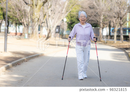 Cheerful grandma in her 70s Cheerful grandma in her 70s 98321815