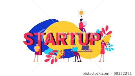 Start Up Concept Composition - Flat Design 98322251